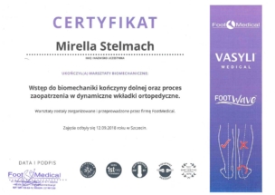 Warsztaty - wstęp do biomechaniki kończyny dolnej oraz proces zaopatrzenia w dynamiczne wkładki ortopedyczne